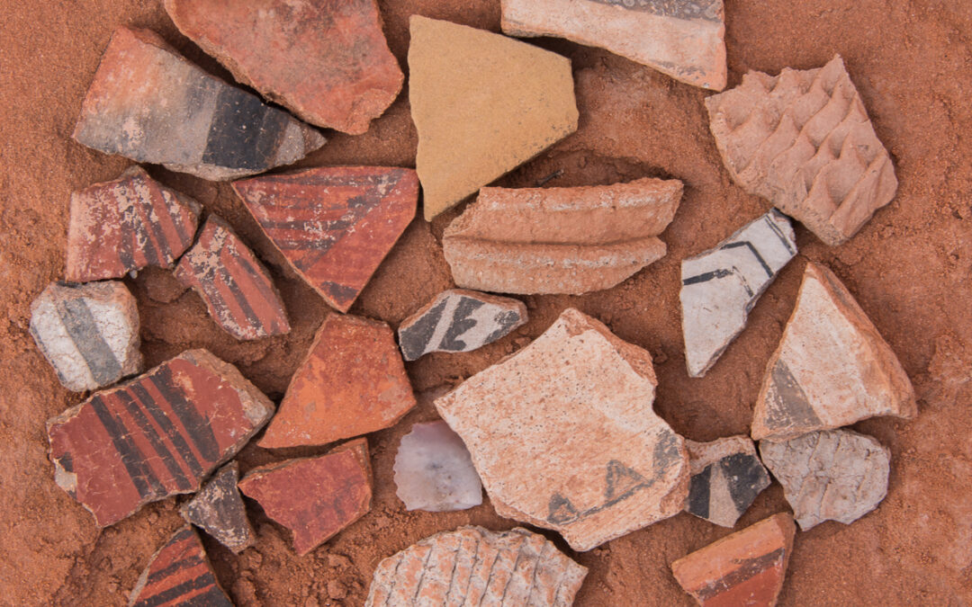 Pottery Shards, Square House Ruin, Monument Valley, AZ