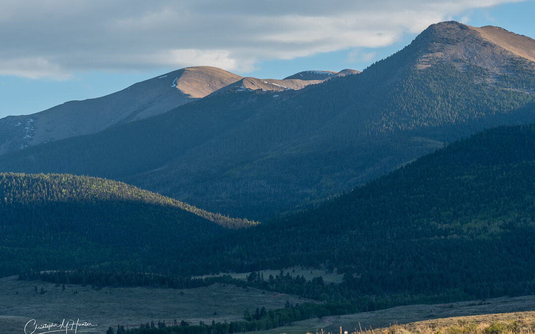 Evening Light, Sangre de Cristo Mountains – Westcliffe CO